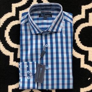princess polly baby blue dress Blu by polifroni | Shirts | Blu By Polifroni Men Blue Checkered Dress Shirt  Size Medium